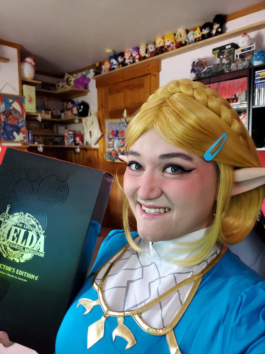 MapsioMorrigan's tweet image. Living my ultimate dream. I am PRINCESS ZELDA!! I&apos;ll be unboxing the Tears of the Kingdom Collector&apos;s Edition and then soaring right back into Hyrule!! #TearsOfTheKingdom #TwitchStreamer