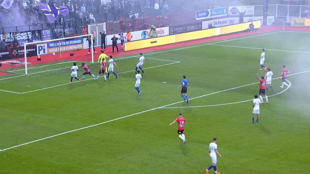 TVLbe's tweet photo. Na 21 jaar staat RWDM weer op het hoogste niveau. Vince Euvrard leidt Brusselaars naar 1A. https://t.co/eMSh5J9Vur #tvlscore https://t.co/A4BMHETVfp