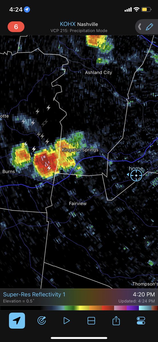 Pettus Weather on Twitter "View of the storm over Kingston Springs TN