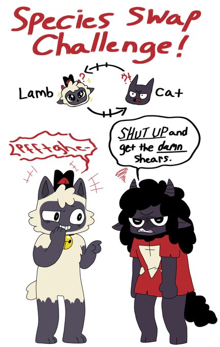 Sereaza on X: Lamb returns with some injuries and Narinder helps patch  them up so this happens #cultofthelambfanart #cultofthelamb #Narinder #Lamb   / X