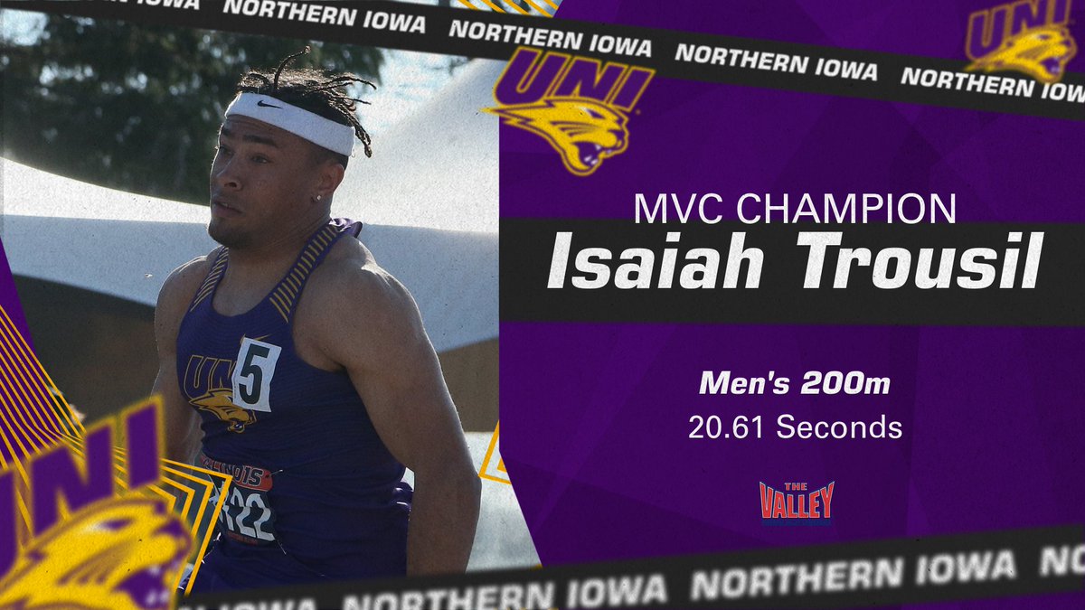 𝐌𝐕𝐂 𝐎𝐔𝐓𝐃𝐎𝐎𝐑 𝐂𝐇𝐀𝐌𝐏𝐈𝐎𝐍𝐒𝐇𝐈𝐏𝐒 - 𝐌𝐞𝐧'𝐬 𝟐𝟎𝟎𝐦 𝐂𝐡𝐚𝐦𝐩𝐢𝐨𝐧 🏆 

Lightning strikes twice as Trousil takes the 200m title with a new career-best of 20.61 seconds! Deonte Dean earns second (21.07) with Tinashe Chigudu in fifth (21.33).

#EverLoyal