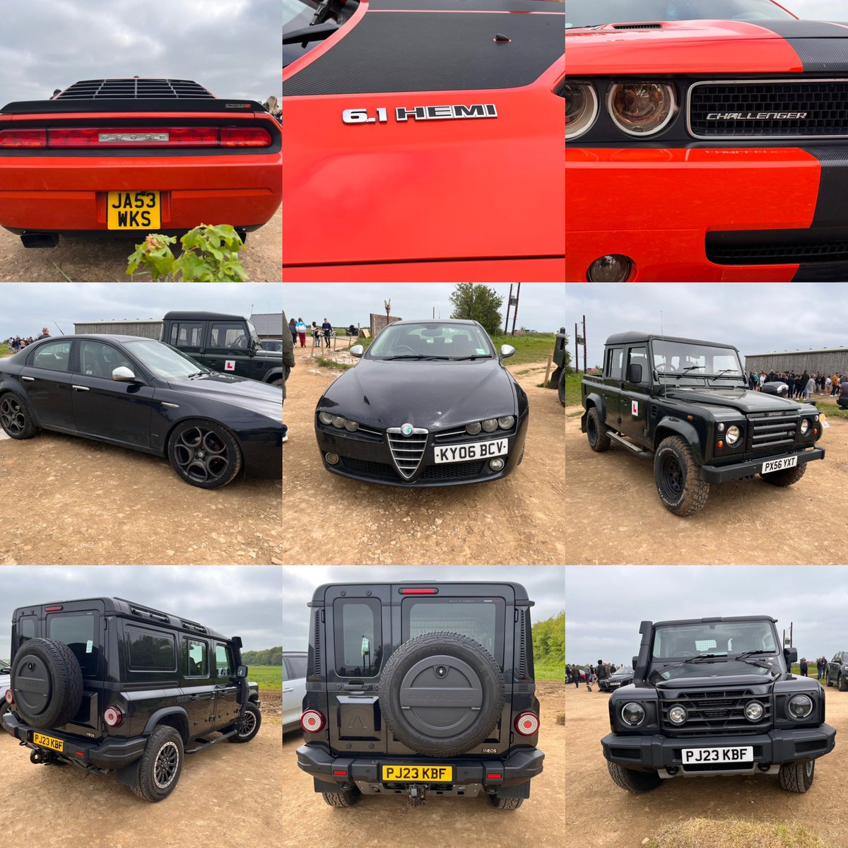 Few from #DiddlysquatFarm @JeremyClarkson @motorsportfan02 @thecarfactoids @AutoPap @DodgeMX @AlfaRomeoUK @INEOSGrenadier @INEOSAutomotive @INEOSGrenadiers  loved the Grenadier