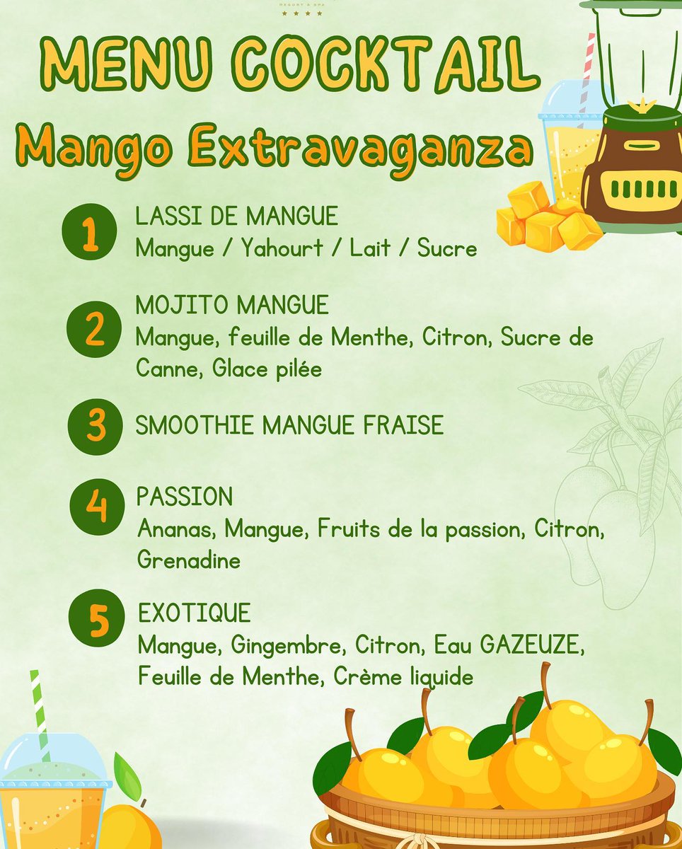 Makhtar73's tweet photo. Assurez-vous de ne pas manquer l'événement culinaire de l'année ! 
Le festival de la mangue aura lieu au Palm Beach le 20 mai de 19h30 à 22h. 
Venez découvrir les merveilleux bienfaits et les valeurs nutritives de la mangue 
Réservez au : +221 33 939 59 99 https://t.co/t18XUI1Gp0