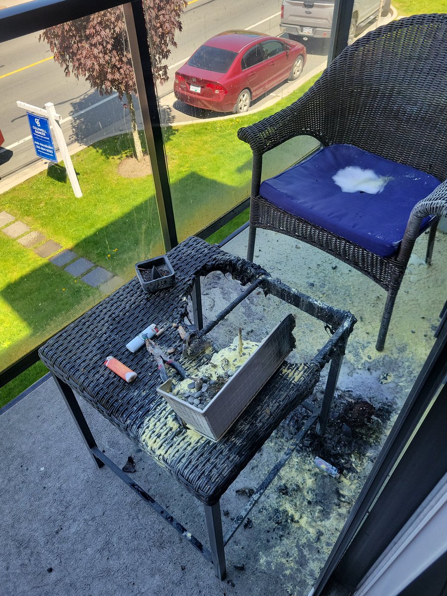 PFCLocal's tweet image. Getting ready to go to the game and this happens guess I'm watching the game from home while I clean this mess up also a good reminder to always have a fire extinguisher in your house or it would have been much worse