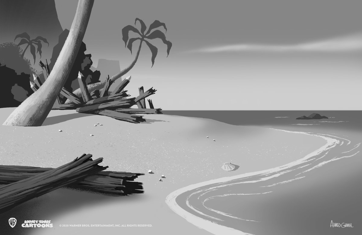 artofahmedgamal's tweet image. Who would have known that an Egyptian boy from Alexandria would end up designing backgrounds for Looney Tunes Cartoons? Still feels surreal sometimes😆#looneytunescartoons #animation #backgrounddesign