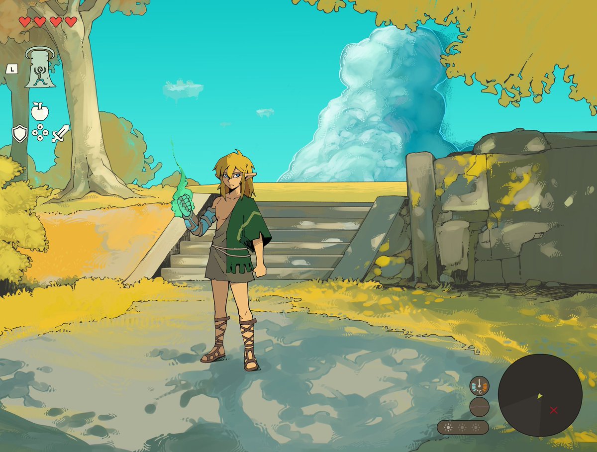 リンク(ゼルダの伝説) 「Zelda vs Anti-Zelda」|l MACKLE l Commissions Open!!のイラスト