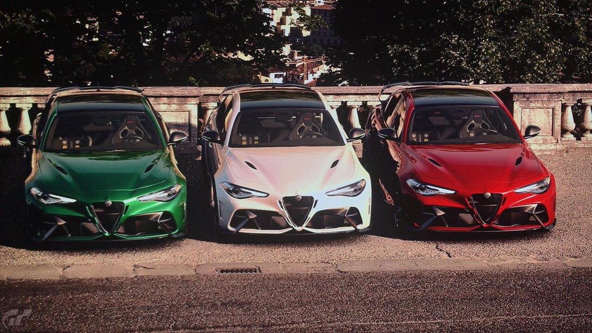 The automotive tricolore. #AlfaRomeo #AlfaRomeoGiulia #Italia #Italian #Italy #tricolore #GranTurismo
