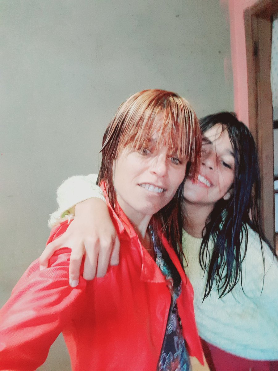 Eu com minha filha boa noite