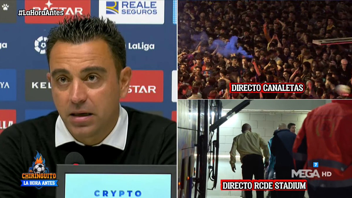elchiringuitotv's tweet photo. 🔥🎙️ XAVI se acuerda de Madrid y Atleti en rdp:

😏 "Una liga ganada a tantos puntos de ellos significa que hemos sido mejores, mucho mejores".

¡Veeente a #LaHoraAntes! https://t.co/BxwBsvH7YQ