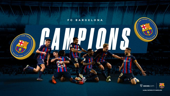 Congrats <a href="/FCBarcelona_es/">FC Barcelona</a>  🏆

#bemorethanafan #fantoken $BAR ⚡️ $CHZ