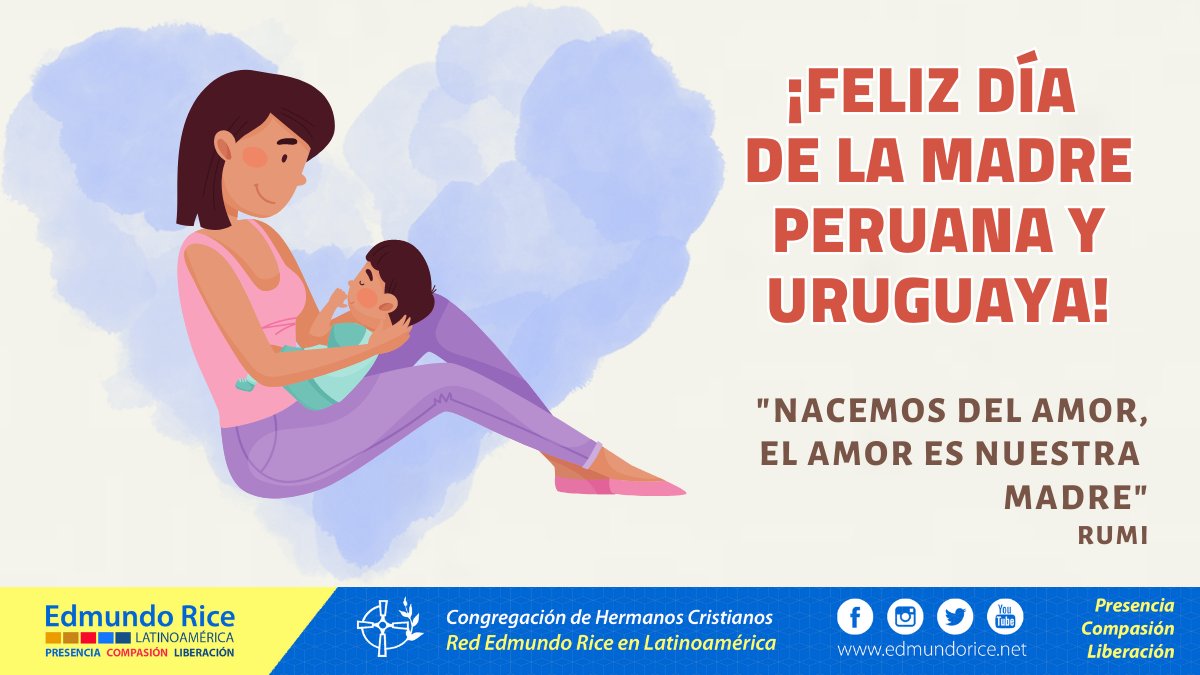 👩‍👧‍👧| Hoy celebramos el "Dia de la Madre". 
💗No hay ojos más bellos o llenos de ternura y amor que los ojos de una madre.
💗Felicitamos a todas las madres peruanas y uruguayas en su día.