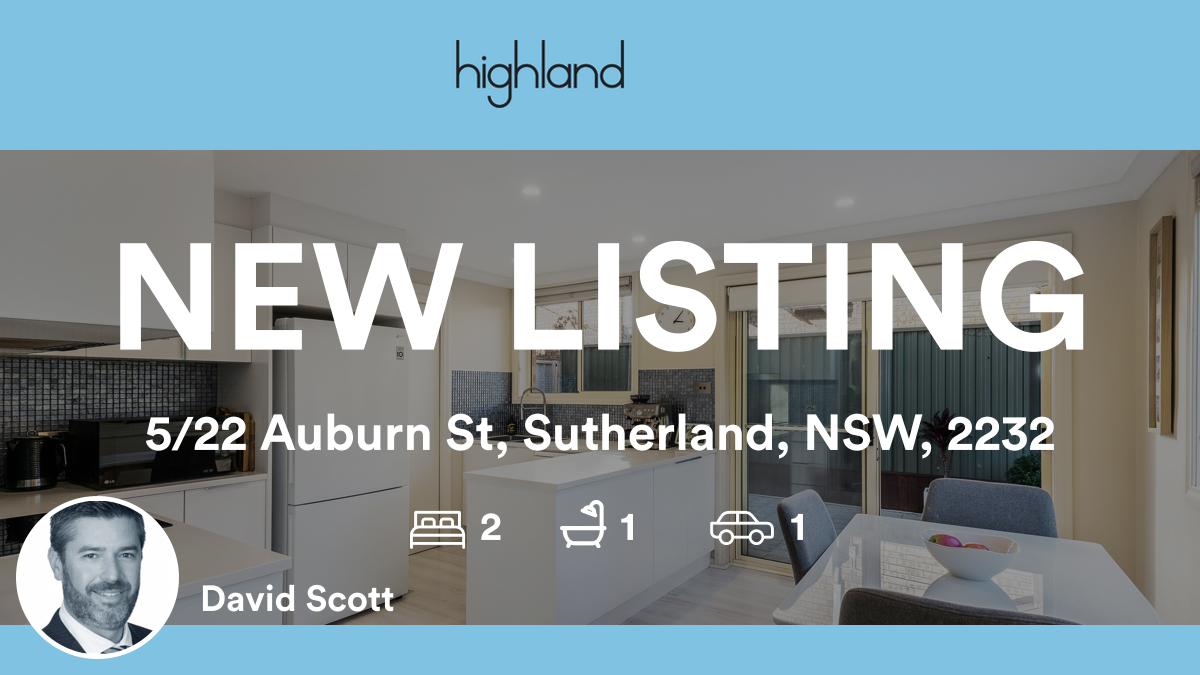 highland_prop's tweet photo. 🛌 2 🛀 1 🚘 1
📍 5/22 Auburn St, Sutherland, NSW, 2232

Our agent’s latest listing on RateMyAgent
 20227964
https://t.co/a6ecmA0s3w

...
#ratemyagent #realestate #Highland_Sutherland https://t.co/76WNUkohdX