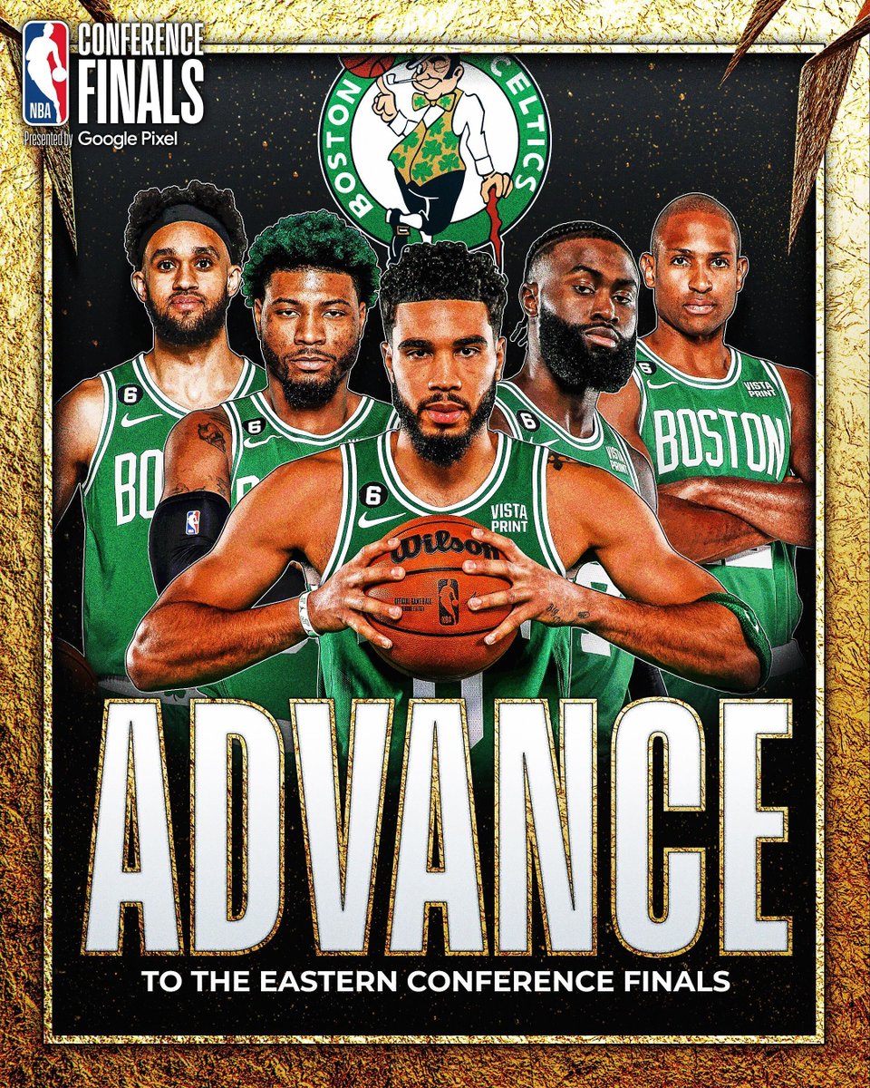 The @celtics advance to the Eastern Conference Finals 🗣️ #NBAPlayoffs presented by @GooglePixel_US