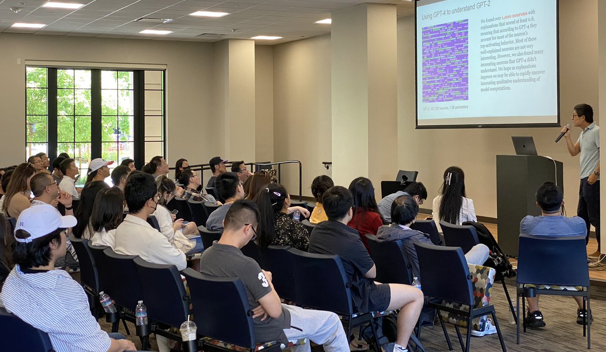 jowyang's tweet photo. Silicon Valley is hot over AI, this is a Sunday with perfect weather. 

Delighted to speak at Stanford on the AI industry (funding, adoption, market players, marketecture, corporate adoption) hosted by @GPTDAOGLOBAL #ai https://t.co/JdeH0Z8chK