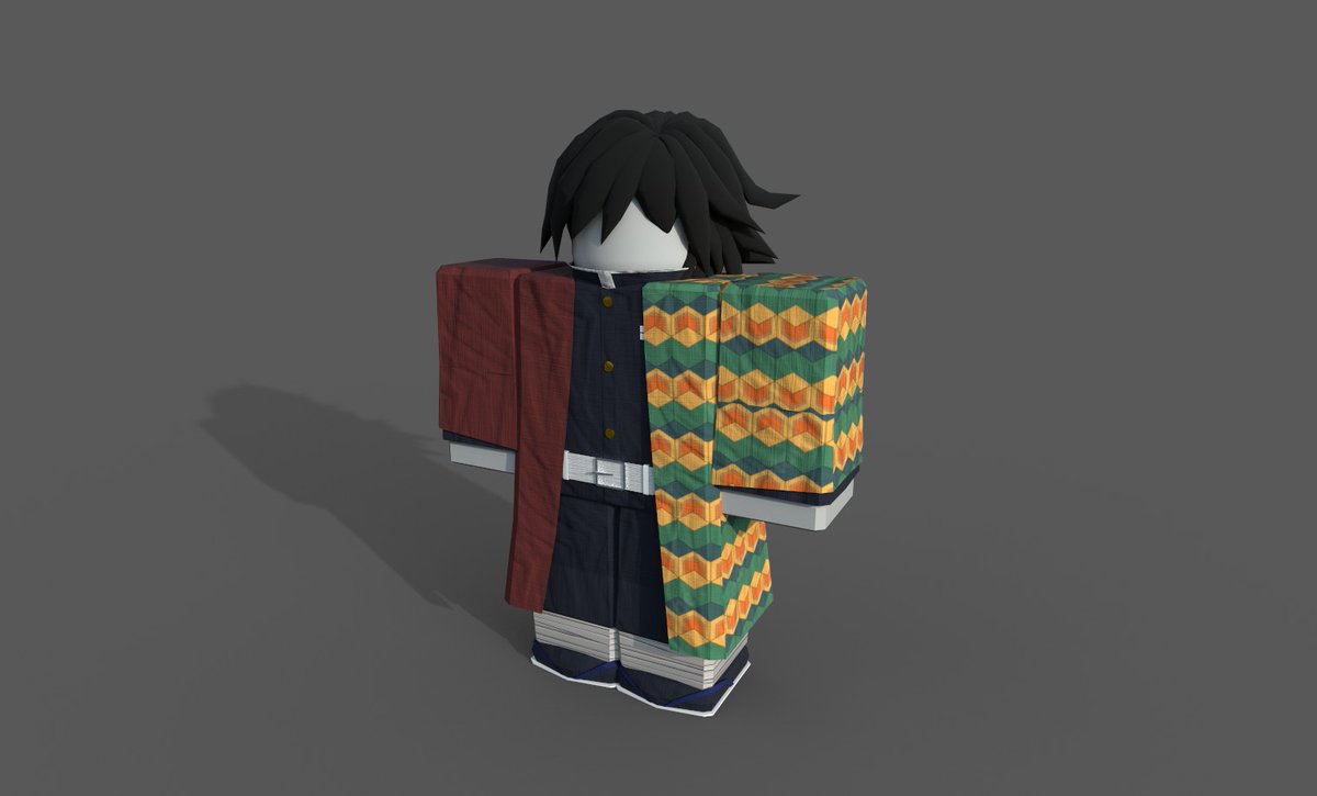 Craatage's tweet photo. roblox demon slayer cloths and hair i made lemme know ur thoughts #RobloxDev #Roblox #robloxcommission #RBXDev https://t.co/dIemxePUKn