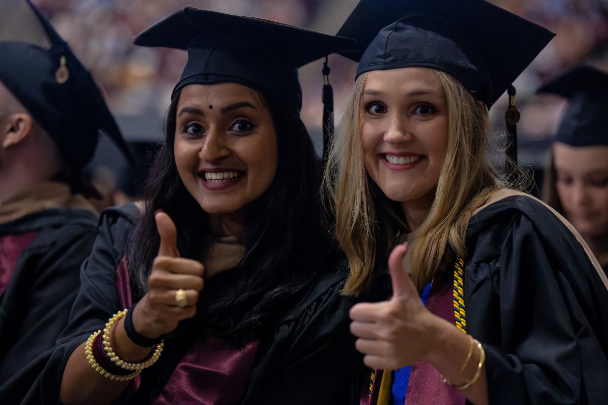 TAMU's tweet photo. More than 3,000 Aggies crossed the stage and received their hard-earned master’s, doctoral, and professional degrees yesterday! Whoop!

You did great work at Texas A&amp;M, and we can't wait to see what you do next. #TAMUgrad https://t.co/rOVm6YBZmv
