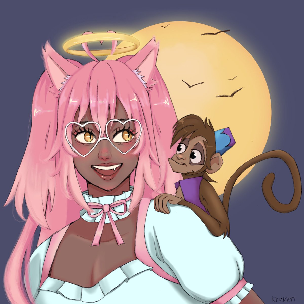 krakenami's tweet photo. Commission piece for @princess44angel !!! Happy anniversary to you two 🤧🤧🤧 #myartwork #illusrtation #drawing #art #commissionart https://t.co/0sFljjhfPW