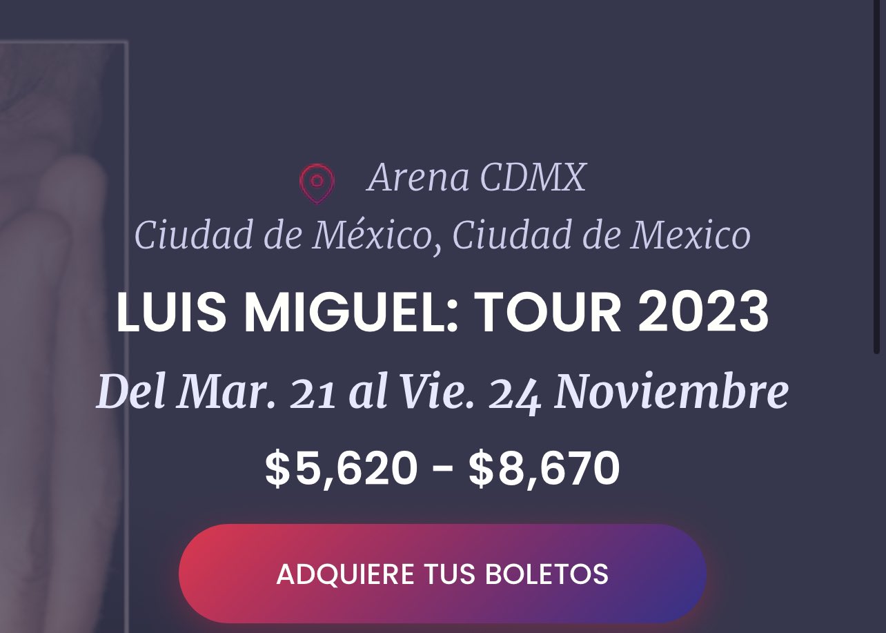 ¿Cuánto cuestan los boletos de Luis Miguel en CDMX? Conoce los precios