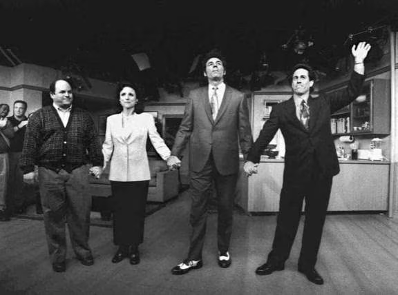 TammiMinoski's tweet photo. #OTD 1998: The last episode of the television comedy #Seinfeld aired. A show about nothing, it was a landmark of American popular culture. #TelevisionHistory #PopCuture https://t.co/UoyQqTgL5H