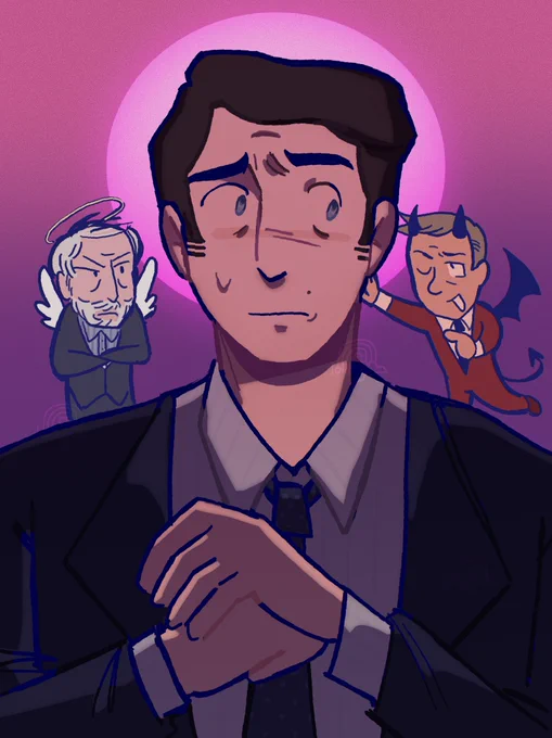 greg's subconscious is just two old men !!! #succession #digitalart