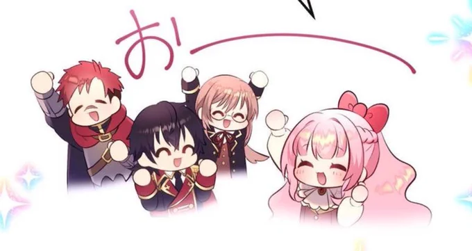 ネーム担当作品の『#エリート財務官は恋より仕事に忙しい!』11話更新されています  成人祝いに向け和気あいあいな四人が超かわいい その笑顔がいつまでも続くのか…  リンクはリプ欄へ