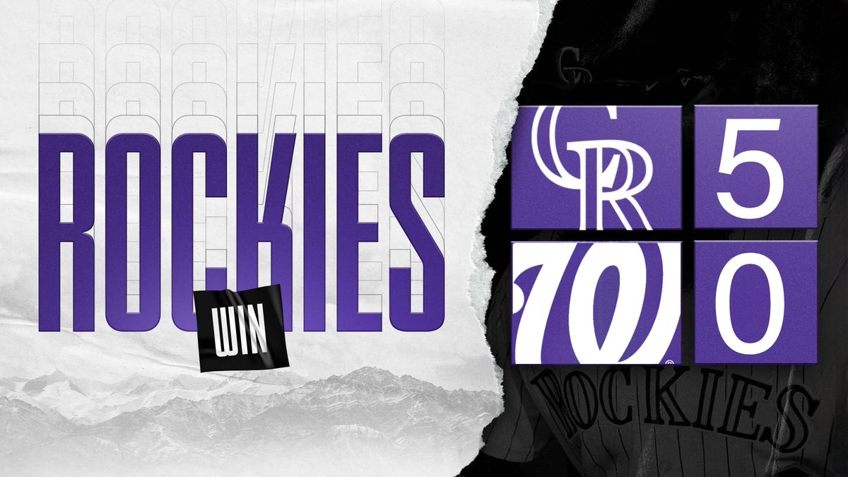 TotalPackageAPH's tweet photo. SHUT DOWN!
ROCKIES WIN THEIR 6TH IN A ROW, BEATING THE NATIONALS IN THEIR HOME OPENER 5-0!
Record: 6-1
Key Players:
J.Tyler: 3-4, 2 2B, 2 RBI
T.Jones: 2-4, R
C.Blake: 2-4, RBI
K.Carter: 2-4, RBI
K.Parker: 1-4, RBI
R. Rich(W): 9.0IP, 7 H, 0 ER, 8 K
#LetsGoRox https://t.co/GQKGjxpB5S