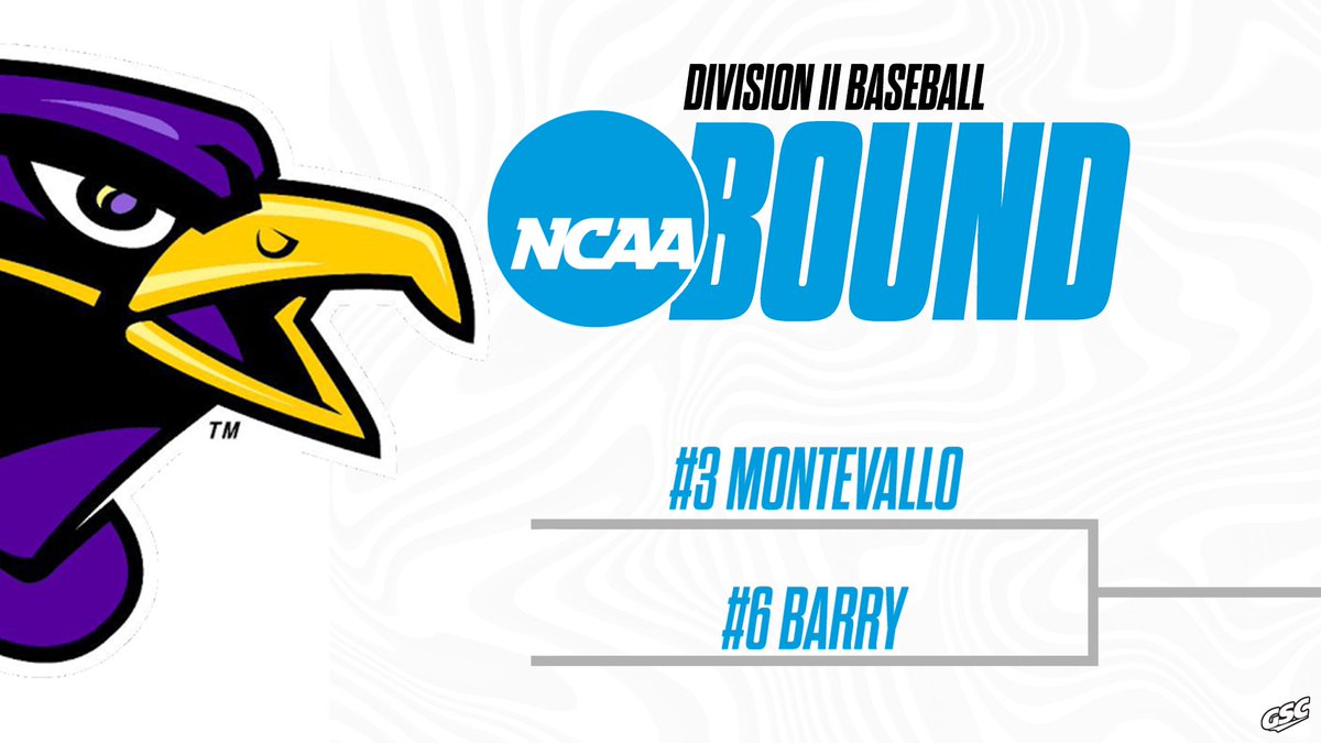 Gulf South Conference (@gulfsouth) on Twitter photo ๐๐พ๐ผ๐ผ ๐ฝ๐๐๐๐ฟ
<a href="/UMoTownBaseball/">Montevallo Baseball</a> are bound for the #D2BSB Championship! The Falcons are making their first NCAA trip since 2018. ๐๐พ๐ผ๐ผ ๐ฝ๐๐๐๐ฟ
<a href="/UMoTownBaseball/">Montevallo Baseball</a> are bound for the #D2BSB Championship! The Falcons are making their first NCAA trip since 2018.
