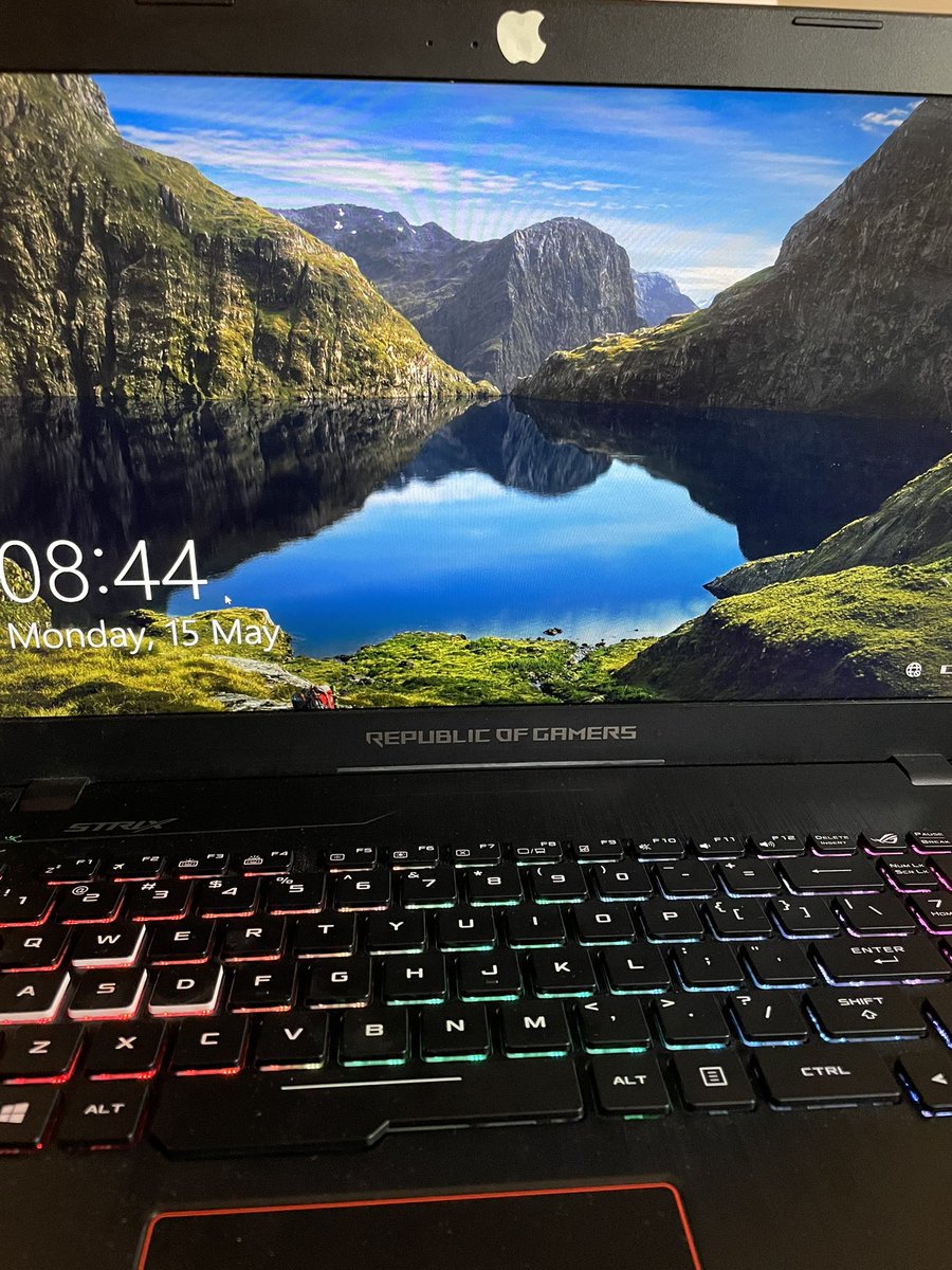 To write a gaming thesis on a gaming laptop-reflective analysis much?😂