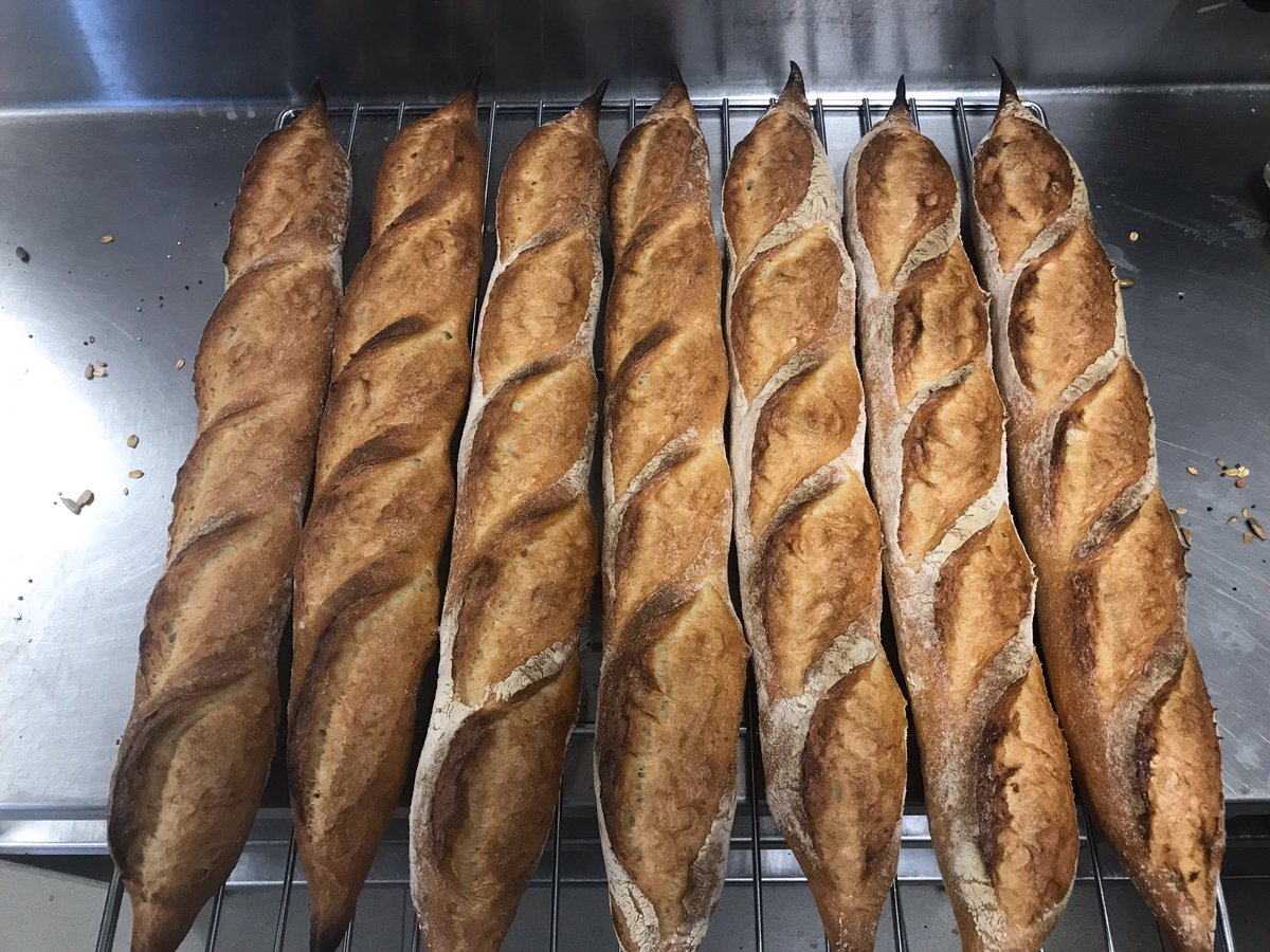 MahamadNadaf7's tweet photo. FrEnCh BaGuEtTe 🥖 🥖 🥖 
(pOoLiSh)
.
.
.
.
#frenchbaguette #baguette #levain 
#poolishbaguette  #Poolish  #baguettelovers #T55flour #frenchbreads #french #Baguette 
#Baker #Bake #boulangerie  #boulanger #artisan https://t.co/YunSetQR83
