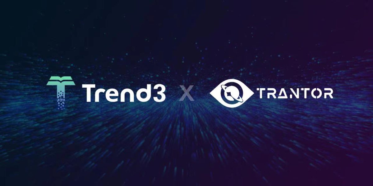 TrantorDAO's tweet photo. 🎉We are delighted to announce our collaboration with @trend3official
#Trend3, powered by @ReadOnMe3, is now available at https://t.co/pQkpU1dxlE, providing users with an enhanced information flow display
🔗Check out Trend3 for @TrantorDAO https://t.co/sghlSoagoB https://t.co/FsTaxusiiy