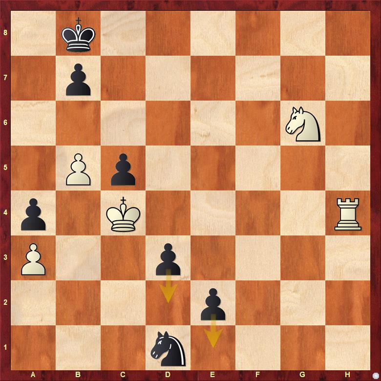WHITE TO PLAY &amp; DRAW

The pawns on d3 and e2 are virtually unstoppable, but White can kickstart a counter-attack against Black's weakened king on g8 and pull off a brilliant save. Can you figure out how? There is a stalemate finish!

~ Vladimir Bron, Shakhmaty v SSSR, 1934