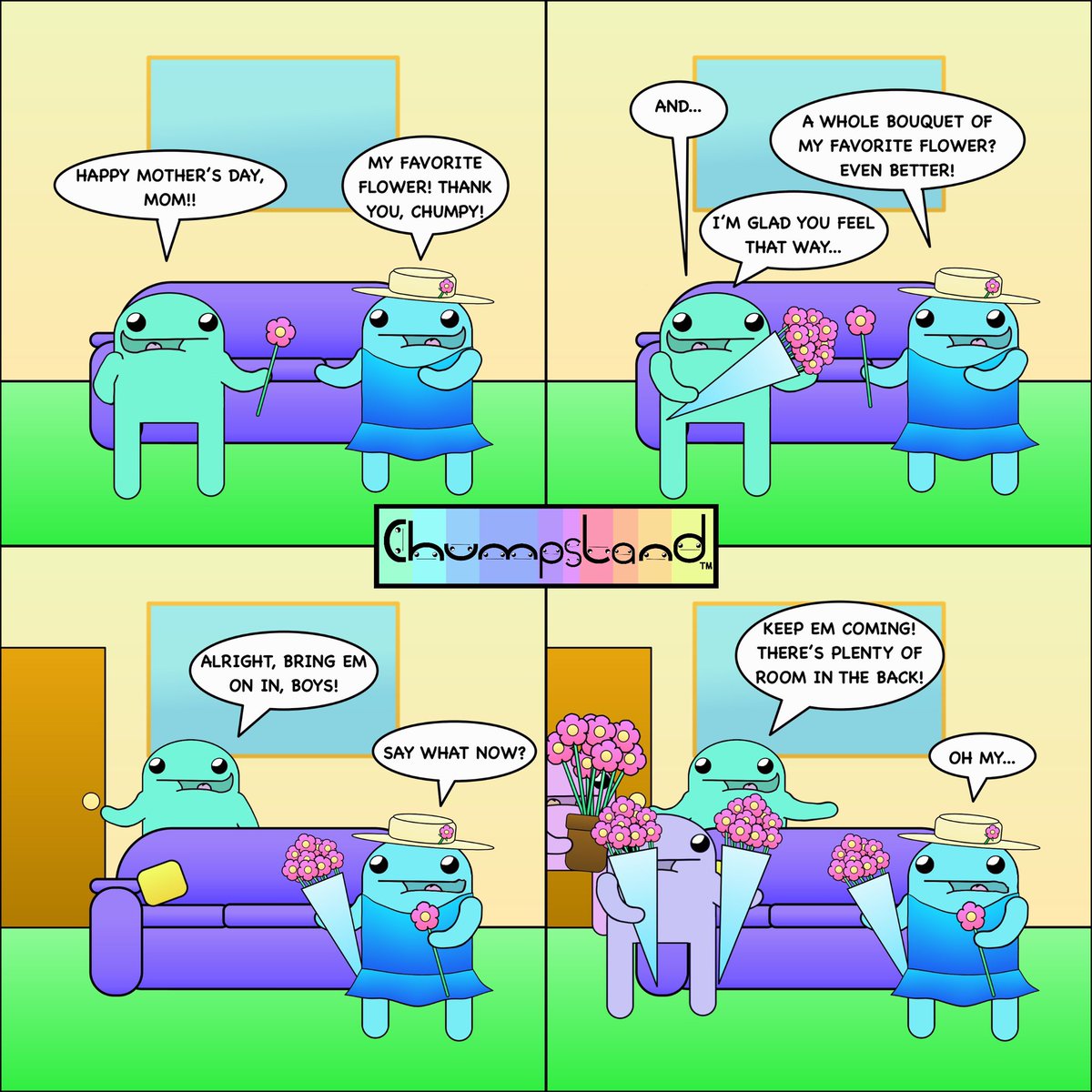 chumpsland's tweet photo. Happy Mother’s Day! 🌸  #MotherDay #MothersDay2023 #webcomics https://t.co/hx2pk1RELB