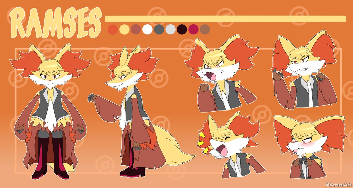 ANZZUART's tweet photo. Ref sheet comm for @Williamphox  2/2
#delphox #pokemon #art #pokemonart #refsheetcomm #comission https://t.co/enX1uTZCzr