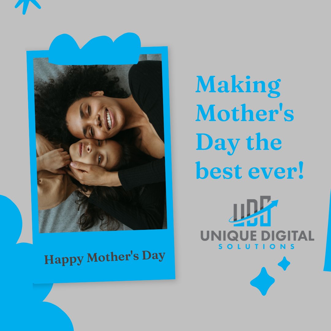 UniqueDSLLC's tweet photo. Wishing a happy and joyous Mother's Day to the woman who can do it all. Your multitasking skills are truly remarkable!

From Unique Digital Solutions UDS https://t.co/trfBRaquR9