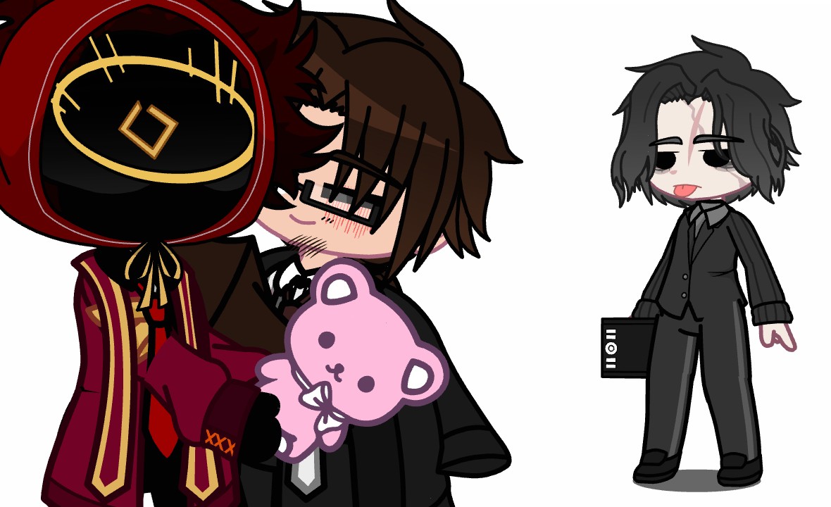 JinxoAquixxo's tweet photo. I made this in gacha + I like to slander Vergilius for fun 
#LimbusCompany #Gregor #Dante #Meursault #HongLu #Clockroach #GregDante #DanteXGregor #GregorXDante #HongLuXMeursault #MeursaultXHongLu #HongMeur #HongSault #MeurHong https://t.co/XVYJedh1mK