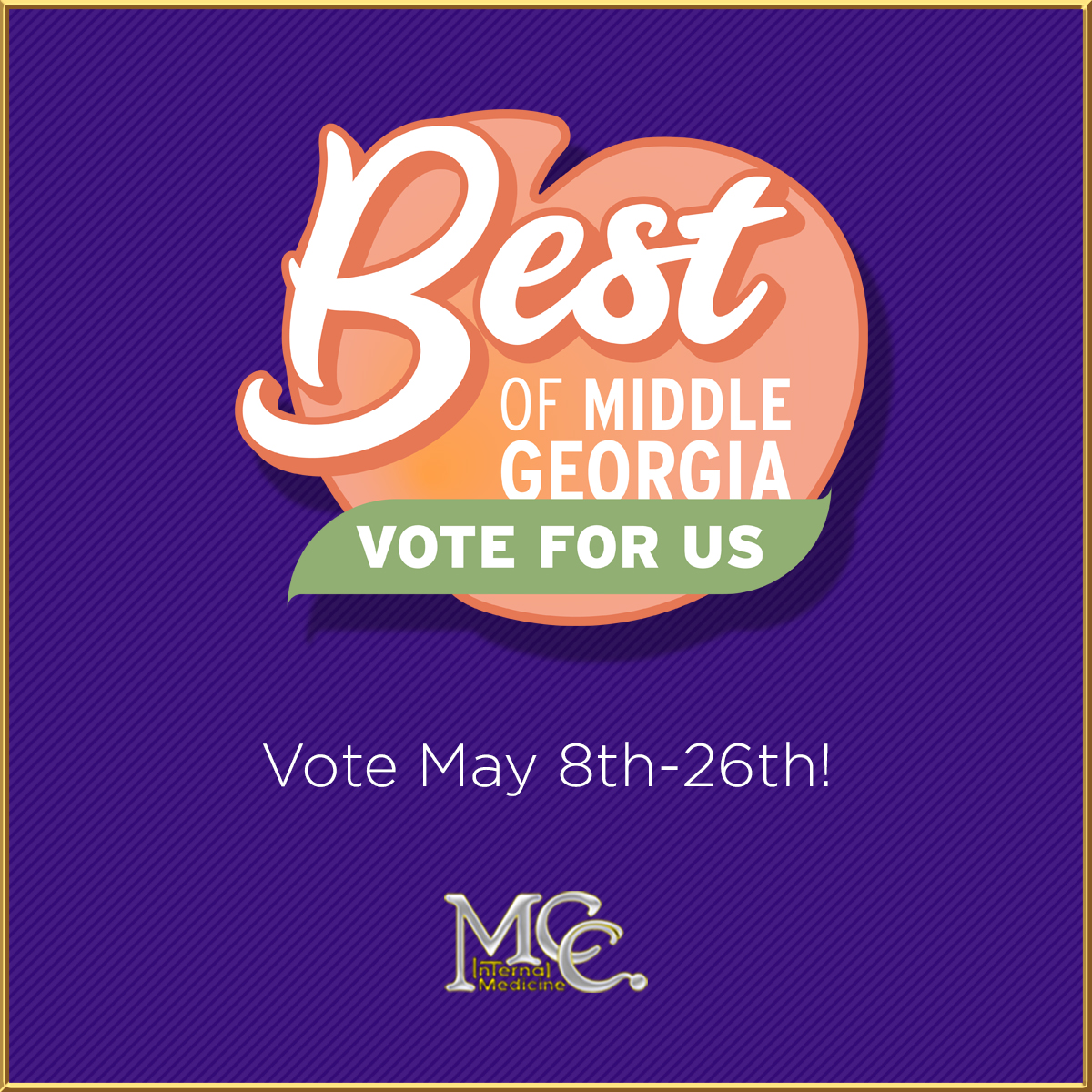 VOTING for Best of Middle Georgia continues into the 2nd week of 3!

Cast your vote at votemiddlegeorgia.com.

You can vote once a day until May 26th.

Thank you so much!

#BestofMiddleGeorgia