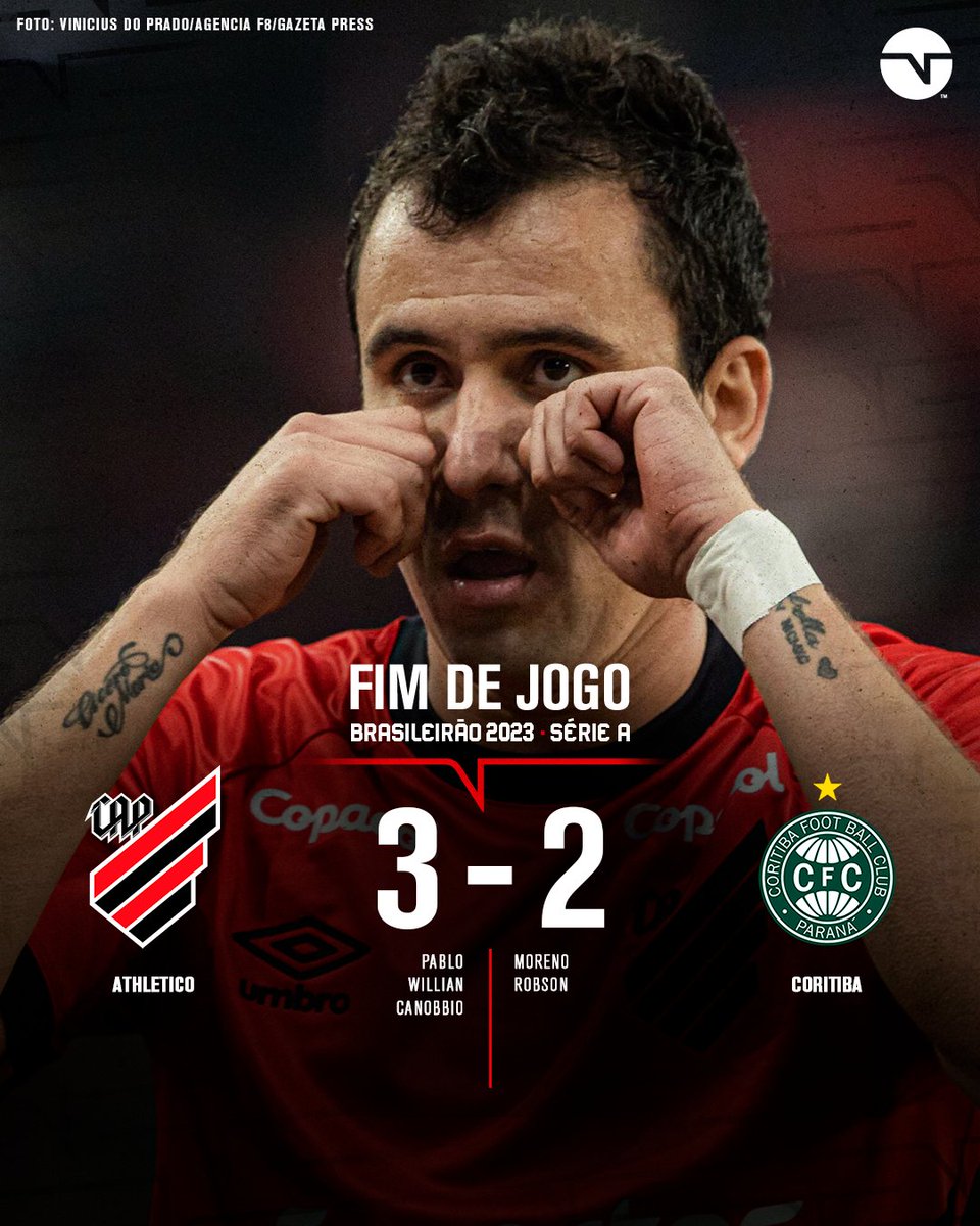 TNTSportsBR's tweet photo. O QUE O ATHLETICO FEZ HOJE FOI INACREDITÁVEL!!!!!! ALERTA DE FURACÃO NO ATHLETIBA!!!!! #BrasileirãoNaTNT https://t.co/yAHbS8cHnv