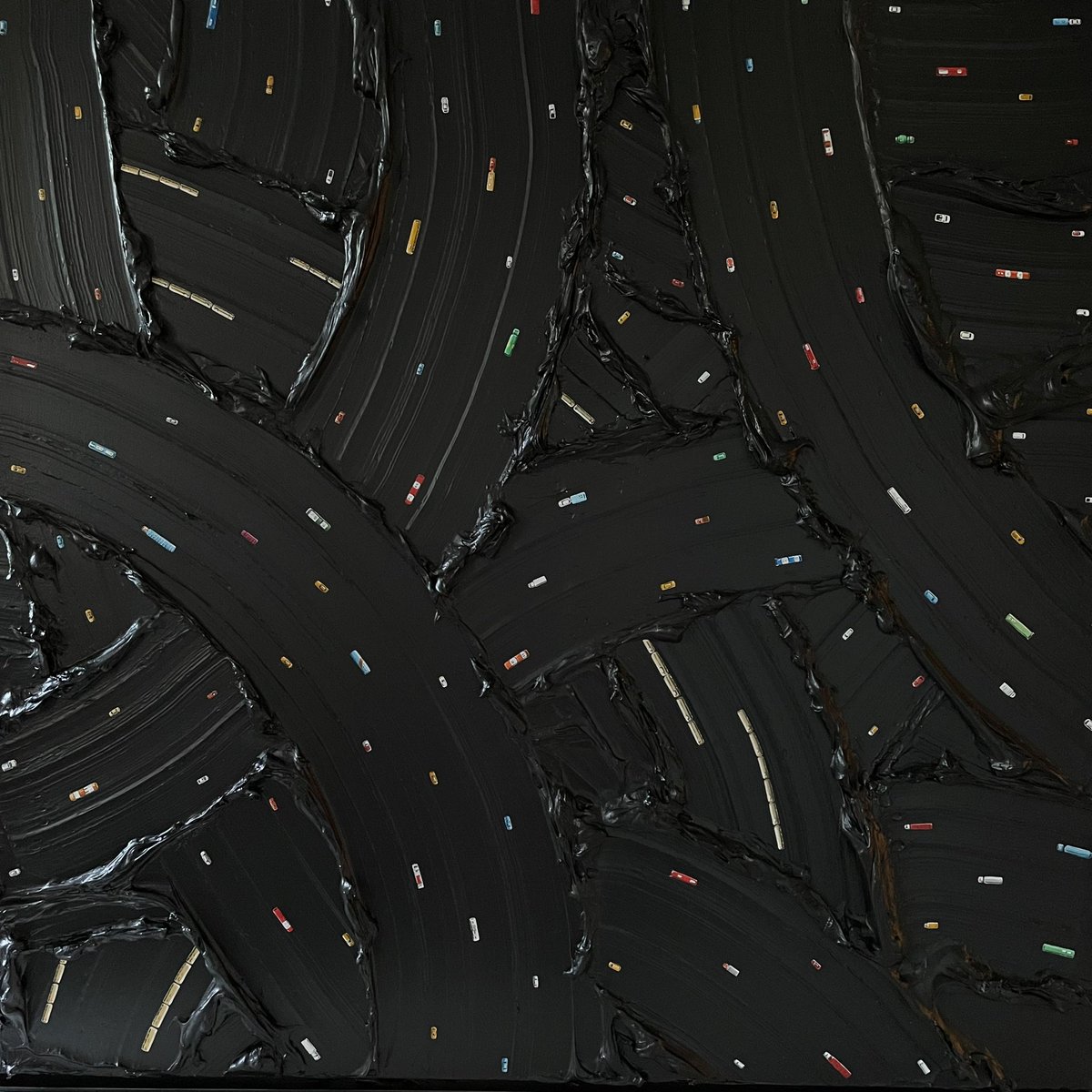 wernerbronkh's tweet photo. We look like galaxies 🌌 

Here’s a painting of cars, buses, trucks, trains, trailers  from above. https://t.co/QwFKaFwl1H