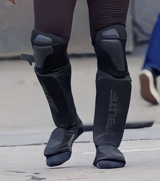 Why Kanye walking around town with Muay Thai shin guards on 😂😂😂