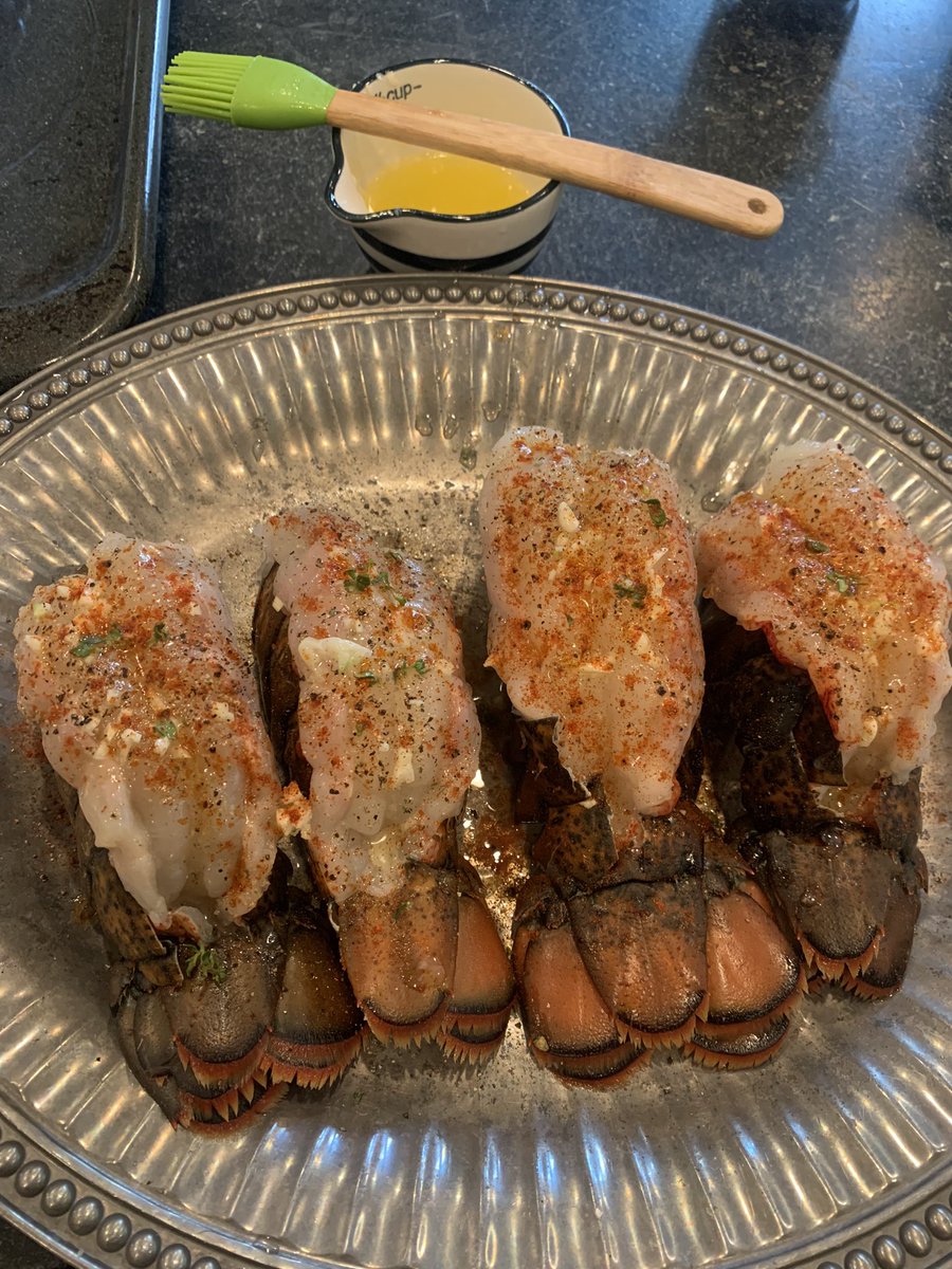 Prepping these tails for the best tail...I mean Mother in the world! 😜 I really didn't deserve such a wonderful woman as my wife and mother of my kids...#TrulyBlessed #MothersDay