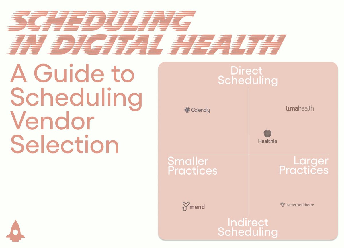 Lukas Steinbock (@lukassteinbock) on Twitter photo I broke down scheduling in digital health so you donβt have to. Thanks to <a href="/healthapiguy/">Brendan Keeler</a>, <a href="/ColinMorelli/">Colin Morelli</a>, and <a href="/klinskyc/">Cavan Klinsky</a> for the help. Check out <a href="/ElionHQ/">Elion</a> for more.
thetakeoff.substack.com/p/scheduling-iβ¦ I broke down scheduling in digital health so you donβt have to. Thanks to <a href="/healthapiguy/">Brendan Keeler</a>, <a href="/ColinMorelli/">Colin Morelli</a>, and <a href="/klinskyc/">Cavan Klinsky</a> for the help. Check out <a href="/ElionHQ/">Elion</a> for more.
thetakeoff.substack.com/p/scheduling-iβ¦