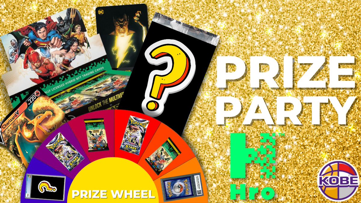 KobeCollects's tweet photo. Over $10,000 of Collectibles have been given away during our last 14+ Prize Party Streams! I host 2+ per month!
Our next one is on MAY 21st~

Spin the wheel &amp; Join the MANY who've won #Hro Mythics, PSA Graded #Pokemon , Booster packs, CGC 9.8 Comics, &amp; a variety of #collectibles https://t.co/PB99MLkCXy