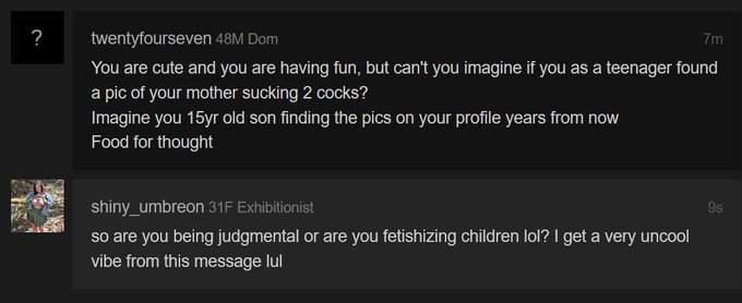 1 pic. Man, fetlife is a wild ride lmaao https://t.co/XzMFo5Z407