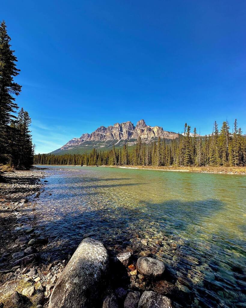 ksonnenb's tweet photo. I got to drive through the mountains this weekend and had to stop for a quick photo at Castle Mountain. 

#castlemountain #banffnationalpark #mountains #bowriver #river #explorecanada #travelalberta #landscapephotography #landscapes #canadianlandscapes #… https://t.co/I8tqvk5IA3 https://t.co/HKfR6RQOKW