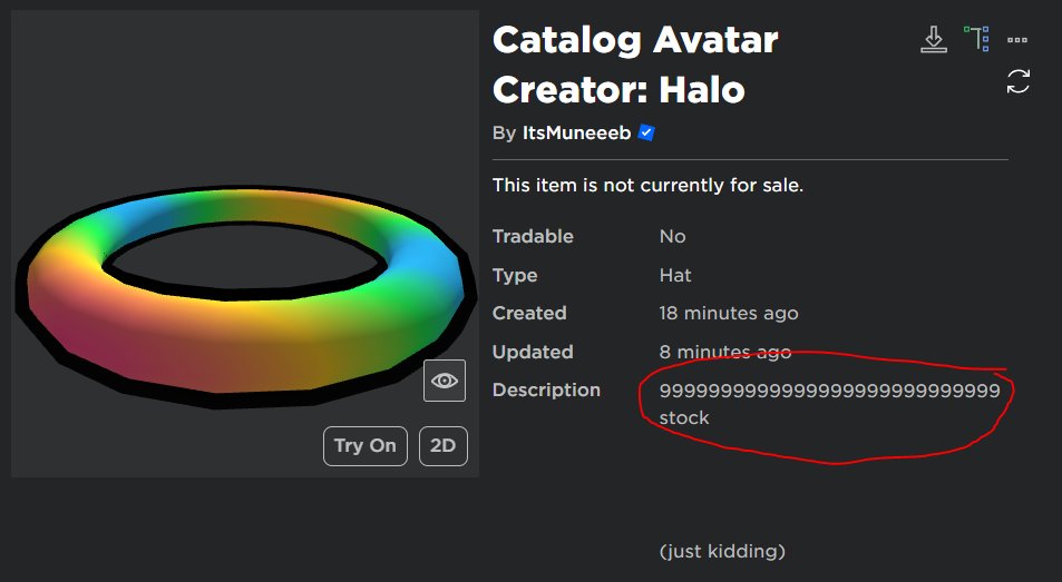 Catalog Avatar Creator: Halo