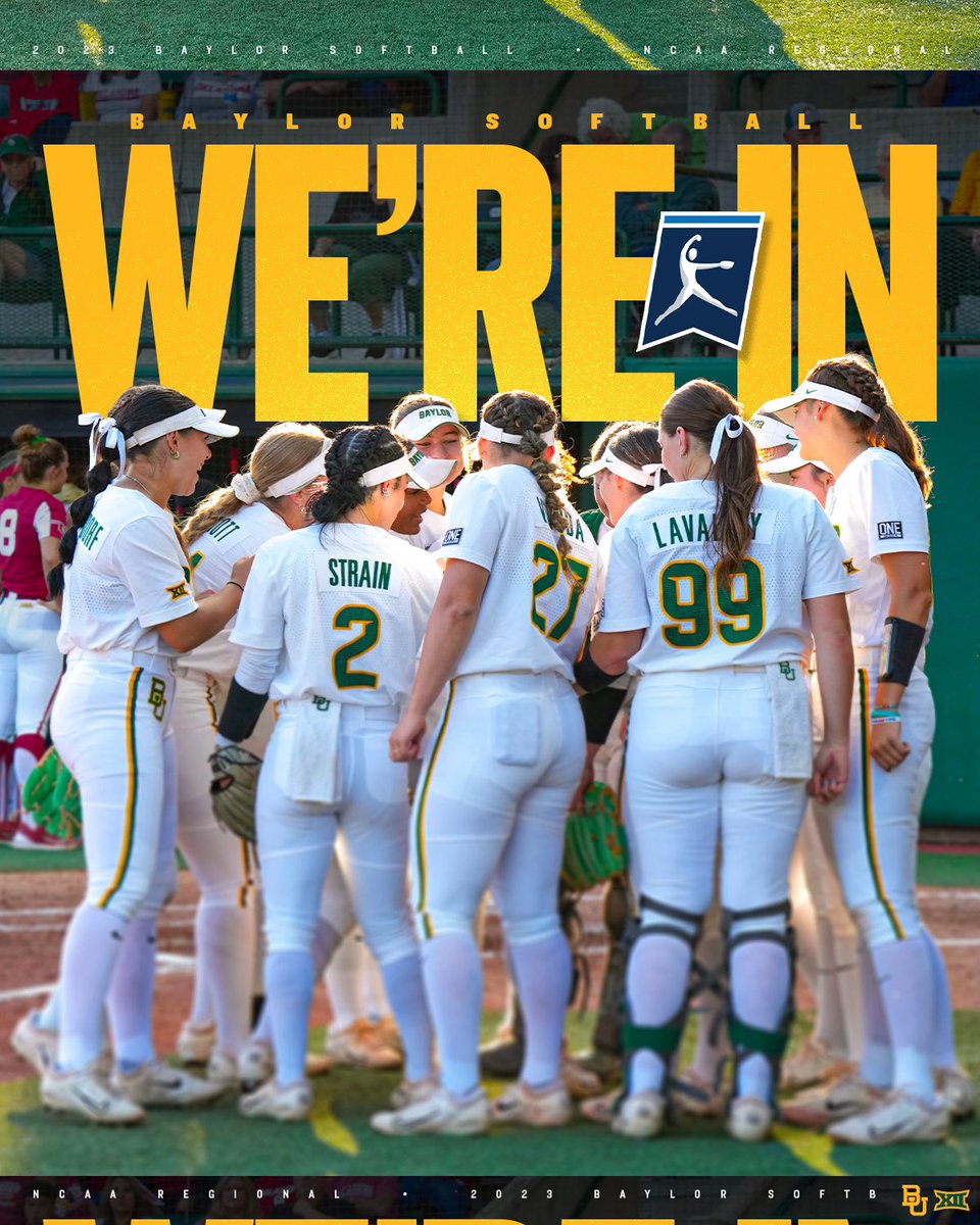 BaylorSoftball's tweet photo. Time to dance 💃 

#SicEm 🐻🥎 https://t.co/BiyNIbjAAA