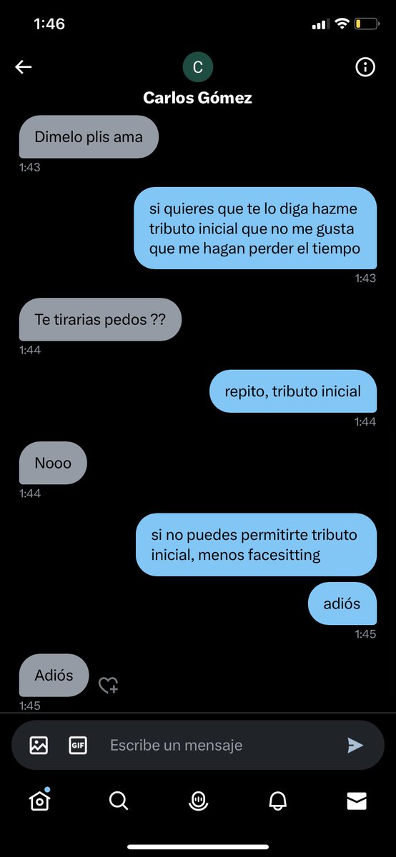 goddessAlejj's tweet photo. TIMEWASTER
me viene pidiendo facesitting y ni siquiera tenia pensado pagar tributo inicial.
por personas como tú da tanta pereza dedicaros tiempo 🖕🏻
@CarlosG04706655 https://t.co/x7HnqM4J7O