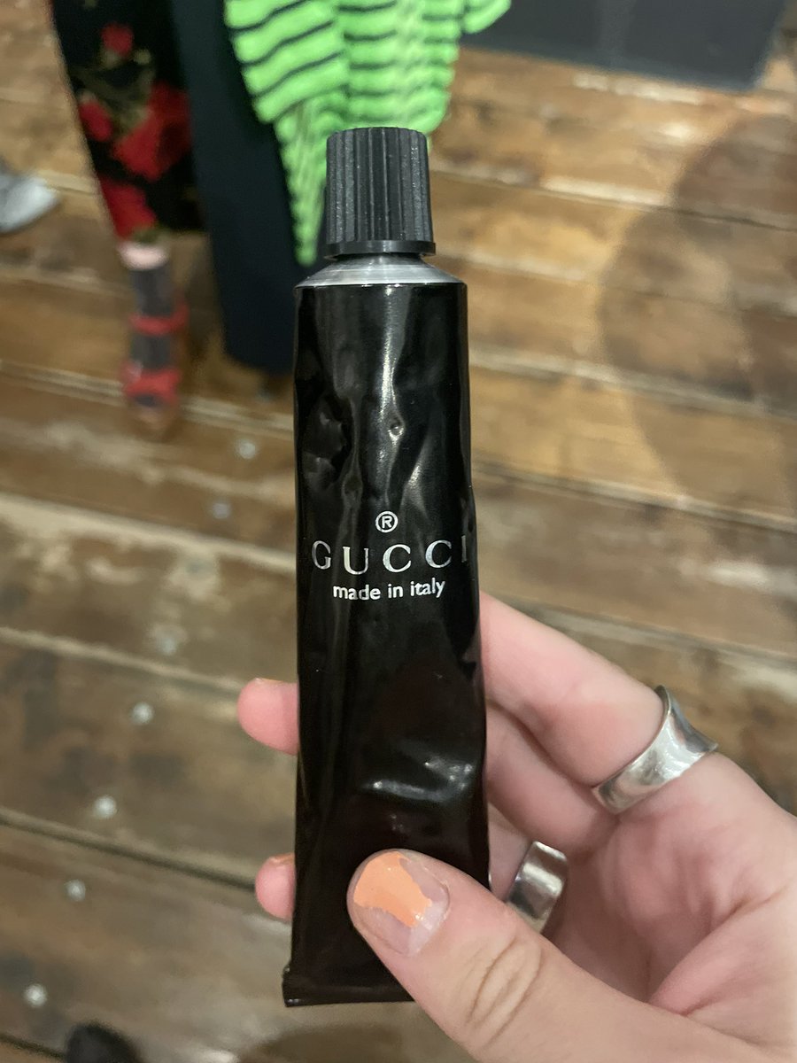 yeah i bought the gucci toothpaste at the Chloe Sevigny sale…