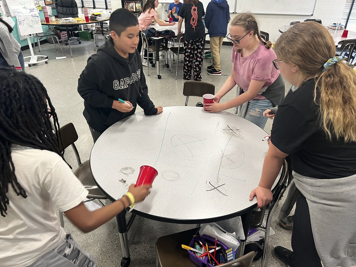 Keoghsclass102's tweet photo. Student of the day to end our year!  Students choose a class builder and get a circle map fill of positive notes from their peers!  Flip the cup tic-tac-toe and class kickball! https://t.co/re5B4Vh29C