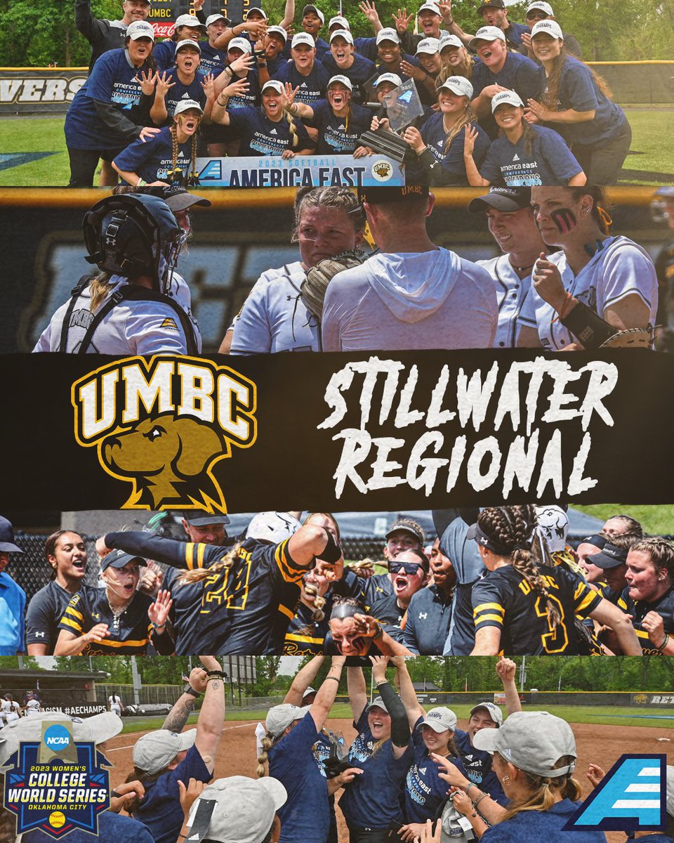 Dancing their way to the Stillwater Regional! <a href="/UMBCsoftball/">UMBC Softball</a> is headed to Cowgirl Stadium for the #RoadToWCWS 💪